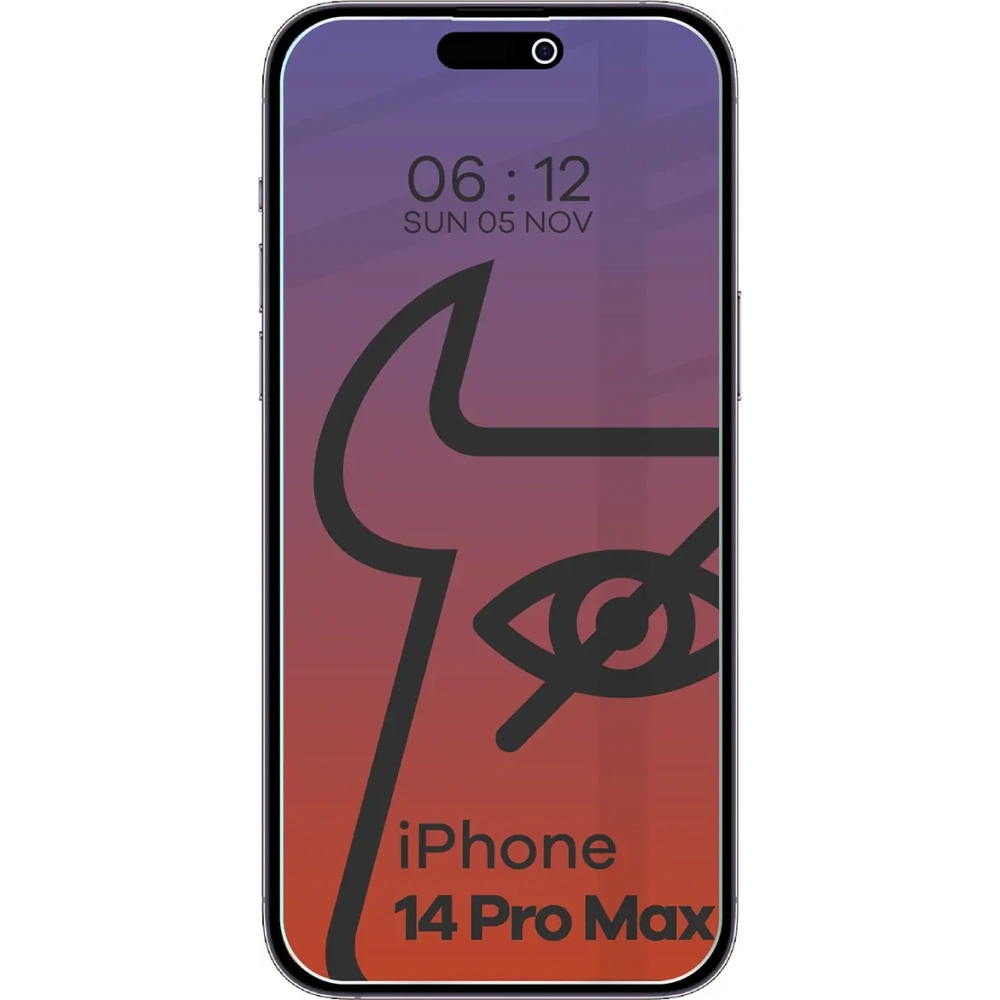 Prywatyzujące szkło hartowane Bizon Glass Clear Shadow do Apple iPhone 14 Pro Max przyciemniane