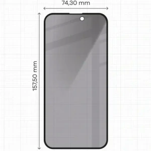 Kup Bizon Glass Edge Shadow Apple iPhone 15 Plus fekete kerettel árnyékolt - BIZ4984 - {ean13} - Sklep Home Screen