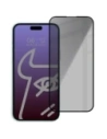 Bizon Glass Edge Shadow Apple iPhone 15 Pro tinted with a black frame