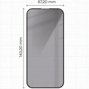 Kup Prywatyzujące szkło hartowane Bizon Glass Edge Shadow do Apple iPhone 15 Pro przyciemniane z czarną ramką - BIZ5556 - {ean13} - Sklep Home Screen