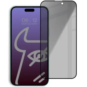 Kup Prywatyzujące szkło hartowane Bizon Glass Edge Shadow do Apple iPhone 15 Pro Max przyciemniane z czarną ramką - BIZ4986 - {ean13} - Sklep Home Screen