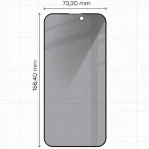 Kup Prywatyzujące szkło hartowane Bizon Glass Edge Shadow do Apple iPhone 15 Pro Max przyciemniane z czarną ramką - BIZ4986 - {ean13} - Sklep Home Screen