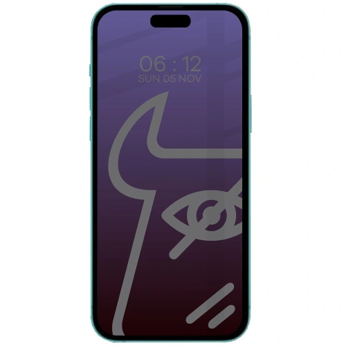 Kup Prywatyzujące szkło hartowane Bizon Glass Edge Shadow do Apple iPhone 15 Pro Max przyciemniane z czarną ramką - BIZ4986 - {ean13} - Sklep Home Screen