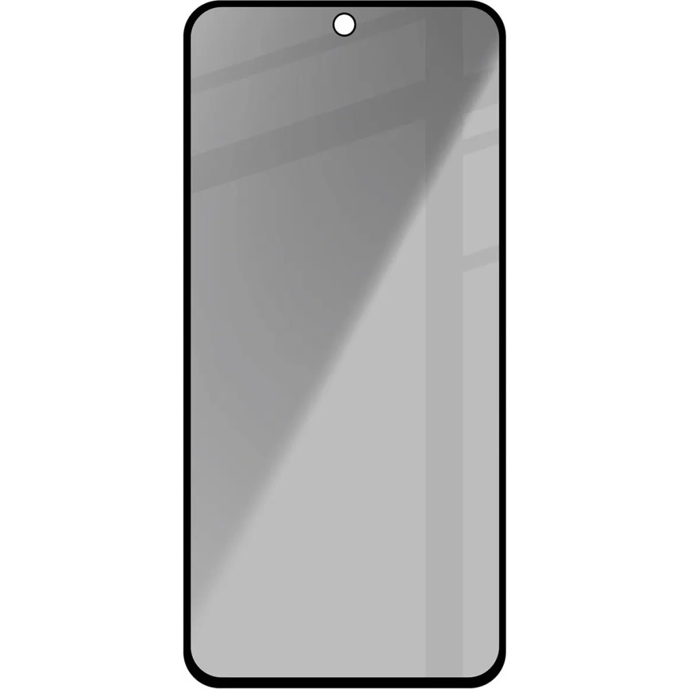 Prywatyzujące szkło hartowane Bizon Glass Edge Shadow do Samsung Galaxy A35 5G / A55 5G przyciemniane z czarną ramką