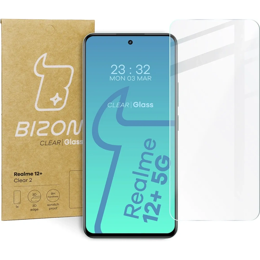 Szkło hartowane Bizon Glass Clear 2 do Realme 12+ 5G