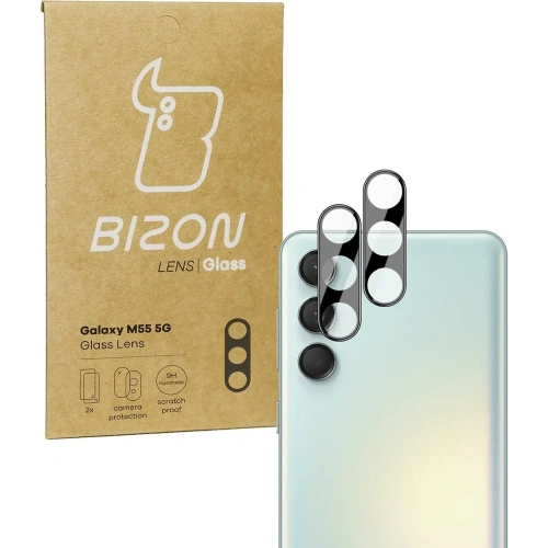 Buy Bizon Glass Lens Samsung Galaxy M55 5G [2 PACK] - BIZ5560 - {ean13} - Home Screen Store Europe