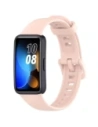 Ceas cu curea din silicon Bizon Huawei Band 9 / Band 8 roz