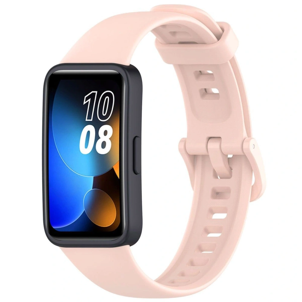 Pasek Bizon Strap Watch Silicone do Huawei Band 9 / Band 8 różowy