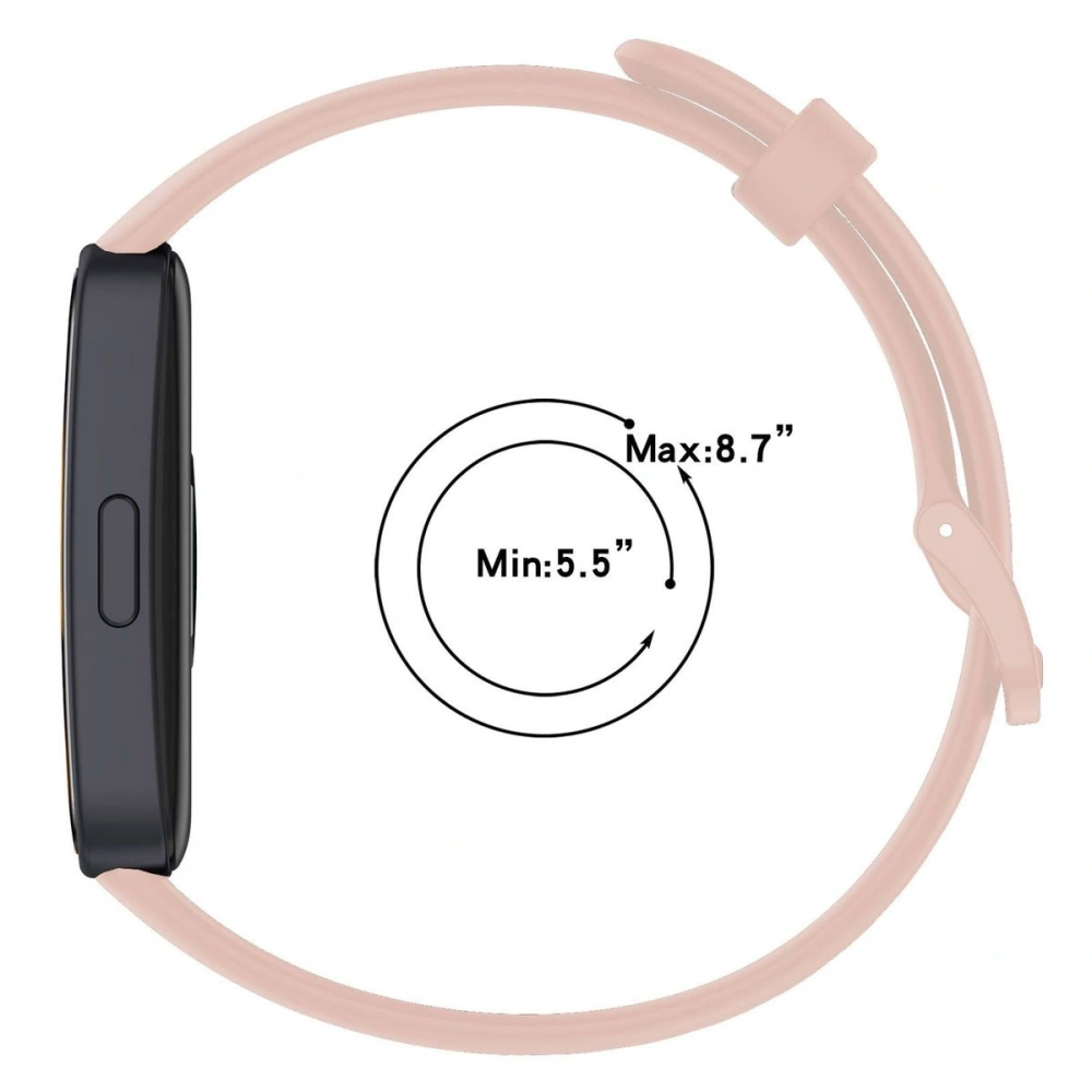 Pasek Bizon Strap Watch Silicone do Huawei Band 9 / Band 8 różowy
