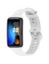 Pasek Bizon Strap Watch Silicone do Huawei Band 9 / Band 8 bílý