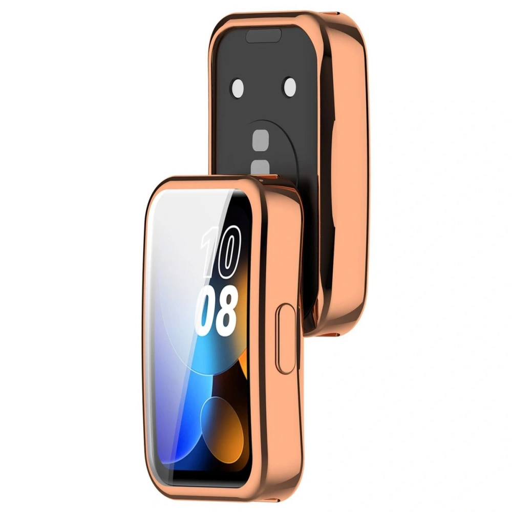 Etui z osłoną ekranu Bizon Case Watch Felipe do Huawei Band 9 / Band 8 różowozłote
