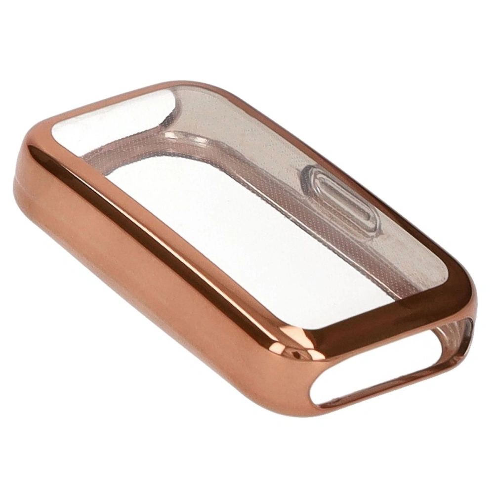 Etui z osłoną ekranu Bizon Case Watch Felipe do Huawei Band 9 / Band 8 różowozłote