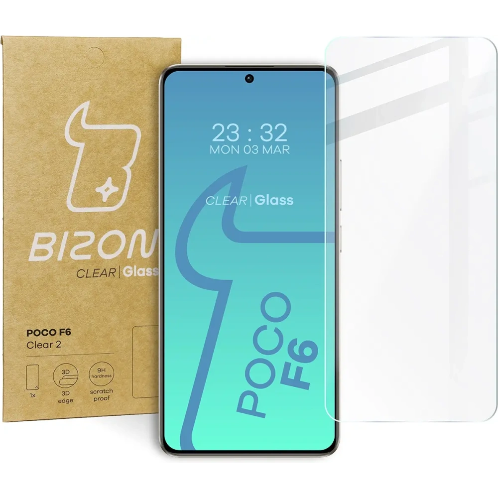 Szkło hartowane Bizon Glass Clear 2 do Xiaomi Poco F6