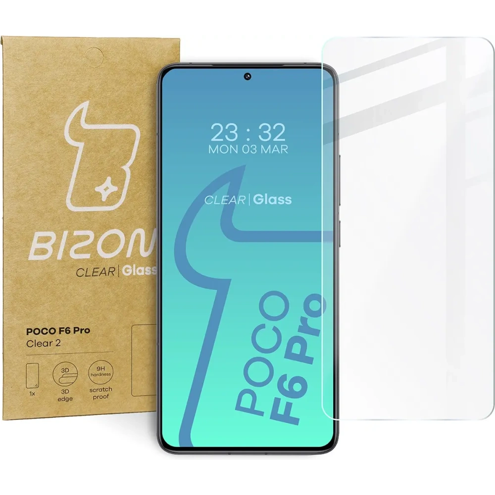 Szkło hartowane Bizon Glass Clear 2 do Xiaomi Poco F6 Pro