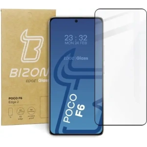 Kup Sklo tvrzené Bizon Glass Edge 2 pro Xiaomi Poco F6 černé - BIZ5003 - {ean13} - Sklep Home Screen