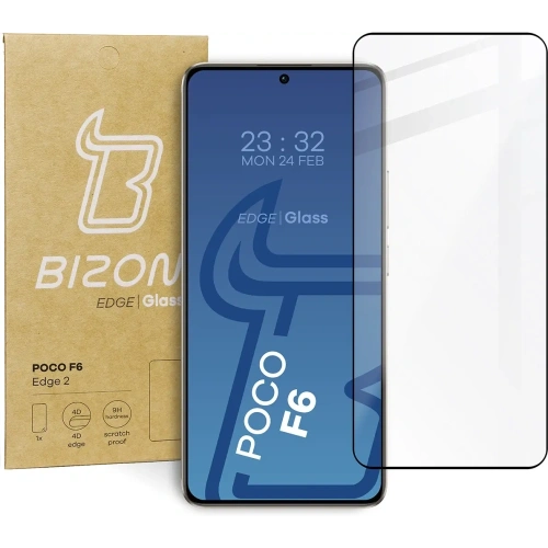 Kup Bizon Glass Edge 2 Xiaomi Poco F6 fekete - BIZ5003 - {ean13} - Sklep Home Screen