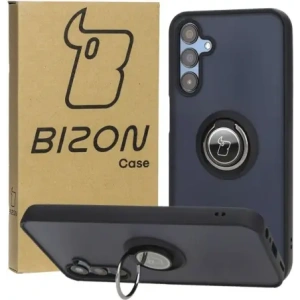 Kup Etui z uchwytem na palec Bizon Case Hybrid Ring do Samsung Galaxy M15 5G kouřové s černým rámem - BIZ5576 - {ean13} - Sklep Home Screen