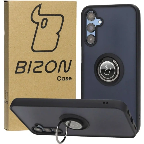 Kup Etui z uchwytem na palec Bizon Case Hybrid Ring do Samsung Galaxy M15 5G przydymione z czarną ramką - BIZ5576 - {ean13} - Sklep Home Screen