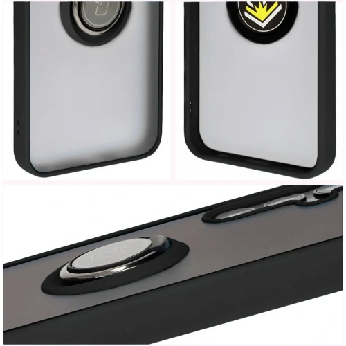 Kup Etui z uchwytem na palec Bizon Case Hybrid Ring do Samsung Galaxy M15 5G przydymione z czarną ramką - BIZ5576 - {ean13} - Sklep Home Screen