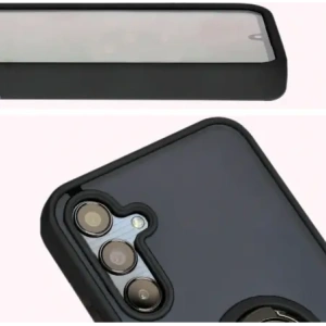 Kup Etui z uchwytem na palec Bizon Case Hybrid Ring do Samsung Galaxy M15 5G przydymione z czarną ramką - BIZ5576 - {ean13} - Sklep Home Screen