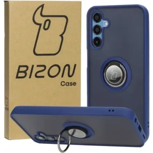Kup Bizon Case Hybrid Gyűrű Samsung Galaxy M15 5G füstös színben, tengerészkék kerettel - BIZ5577 - {ean13} - Sklep Home Screen