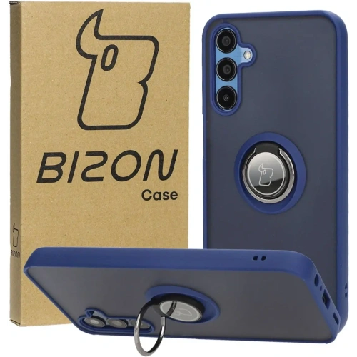 Kup Bizon Case Hybrid Gyűrű Samsung Galaxy M15 5G füstös színben, tengerészkék kerettel - BIZ5577 - {ean13} - Sklep Home Screen