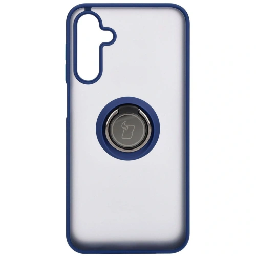 Kup Etui s úchopem na prst Bizon Case Hybrid Ring pro Samsung Galaxy M15 5G kouřové s modrým rámečkem - BIZ5577 - {ean13} - Sklep Home Screen