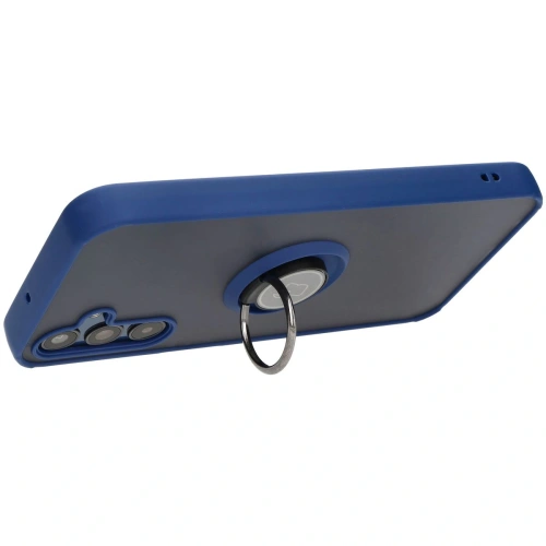 Kup Etui s úchopem na prst Bizon Case Hybrid Ring pro Samsung Galaxy M15 5G kouřové s modrým rámečkem - BIZ5577 - {ean13} - Sklep Home Screen