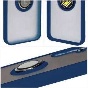 Kup Bizon Case Hybrid Gyűrű Samsung Galaxy M15 5G füstös színben, tengerészkék kerettel - BIZ5577 - {ean13} - Sklep Home Screen