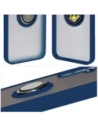 Buy Bizon Case Hybrid Ring Samsung Galaxy M15 5G smoky with a navy blue frame - BIZ5577 - {ean13} - Home Screen Store Europe