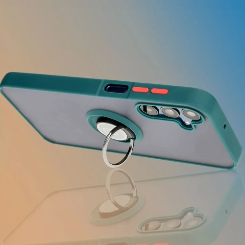 Kup Bizon Case Hybrid Gyűrű Samsung Galaxy M15 5G füstös sötétzöld kerettel - BIZ5578 - {ean13} - Sklep Home Screen