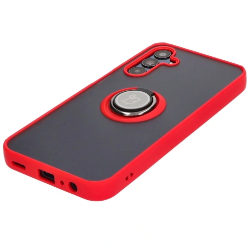 Kup Bizon Case Hybrid Ring Samsung Galaxy M15 5G fumurie cu un cadru roșu - BIZ5008 - {ean13} - Sklep Home Screen