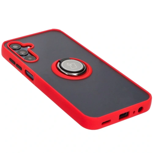 Kup Bizon Case Hybrid Ring Samsung Galaxy M15 5G fumurie cu un cadru roșu - BIZ5008 - {ean13} - Sklep Home Screen