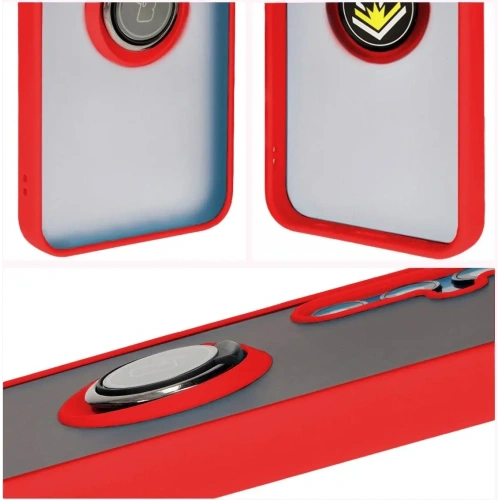 Kup Bizon Case Hybrid Ring Samsung Galaxy M15 5G fumurie cu un cadru roșu - BIZ5008 - {ean13} - Sklep Home Screen