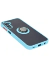 Kup Etui z uchwytem na palec Bizon Case Hybrid Ring do Samsung Galaxy M15 5G przydymione z jasnoniebieską ramką - BIZ5009 - {ean13} - Sklep Home Screen