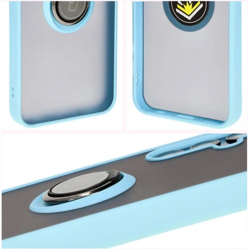 Kup Bizon Case Hybrid Ring Samsung Galaxy M15 5G fumuriu cu un cadru bleu deschis - BIZ5009 - {ean13} - Sklep Home Screen