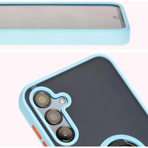 Kup Bizon Case Hybrid Ring Samsung Galaxy M15 5G fumuriu cu un cadru bleu deschis - BIZ5009 - {ean13} - Sklep Home Screen