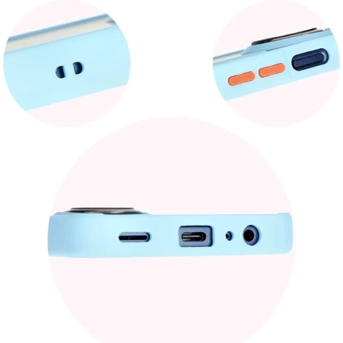 Kup Bizon Case Hybrid Ring Samsung Galaxy M15 5G fumuriu cu un cadru bleu deschis - BIZ5009 - {ean13} - Sklep Home Screen