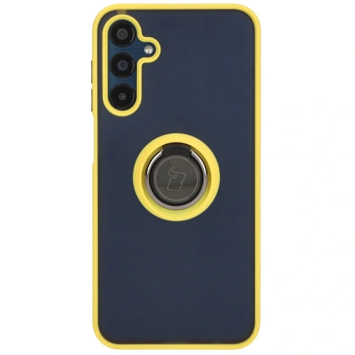 Buy Bizon Case Hybrid Ring Samsung Galaxy M15 5G smoky with a yellow frame - BIZ5010 - {ean13} - Home Screen Store Europe