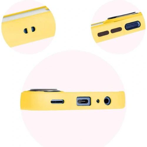 Buy Bizon Case Hybrid Ring Samsung Galaxy M15 5G smoky with a yellow frame - BIZ5010 - {ean13} - Home Screen Store Europe