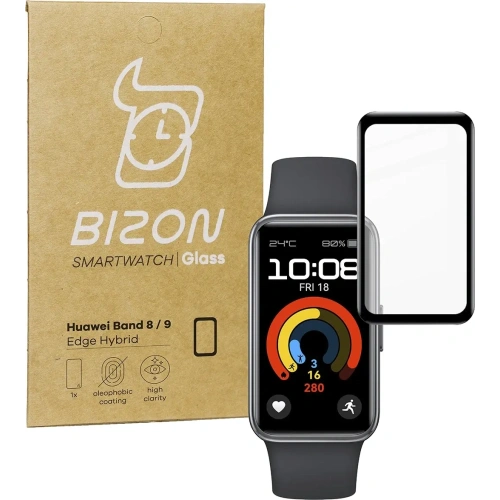 Kup Szkło hybrydowe Bizon Glass Watch Edge Hybrid do Huawei Band 9 / Band 8 czarne - BIZ5584 - {ean13} - Sklep Home Screen