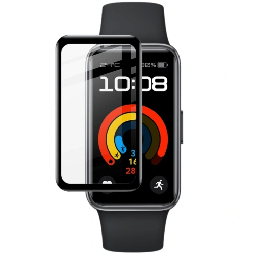 Kup Bizon üveg óra Edge Hybrid Huawei Band 9 / Band 8 fekete - BIZ5584 - {ean13} - Sklep Home Screen