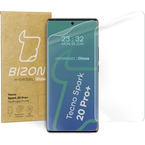 Kup Bizon Glass Hydrogel Elülső Tecno Spark 20 Pro+ [2 PACK] - BIZ5015 - {ean13} - Sklep Home Screen