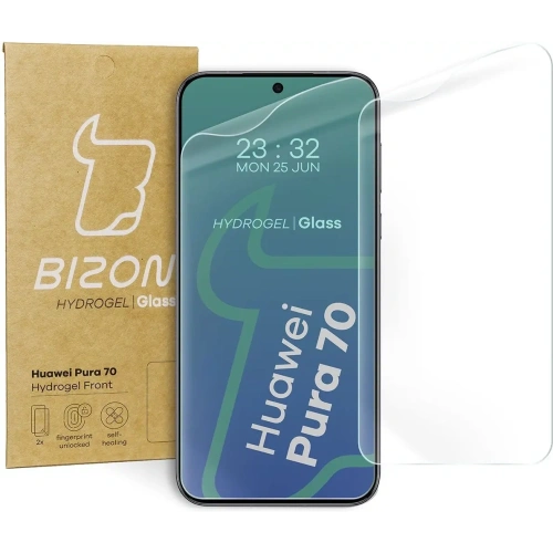 Kup Bizon Glass Hydrogel Front Huawei Pura 70 [2 PACK] - BIZ5018 - {ean13} - Sklep Home Screen