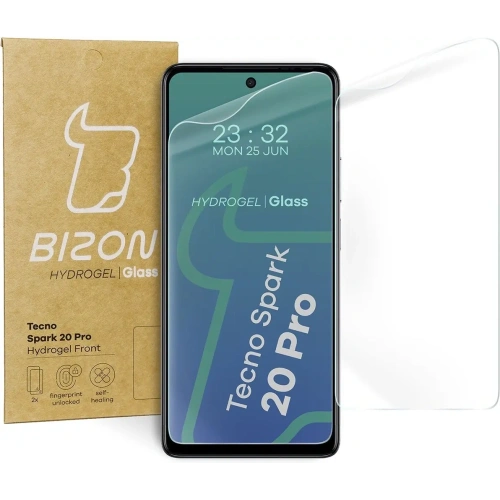 Kup Folia hydrożelowa na ekran Bizon Glass Hydrogel Front do Tecno Spark 20 Pro [2 PACK] - BIZ5590 - {ean13} - Sklep Home Screen