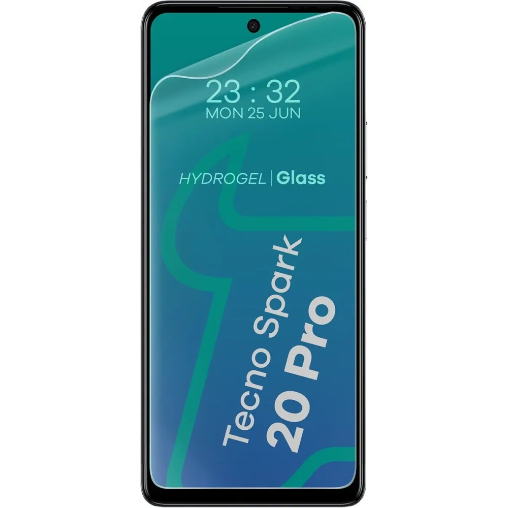 Folia hydrożelowa na ekran Bizon Glass Hydrogel Front do Tecno Spark 20 Pro [2 PACK]