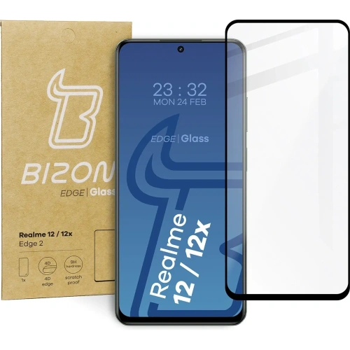 Kup Bizon Glass Edge 2 Realme 12 5G/12x 5G schwarz - BIZ5594 - {ean13} - Sklep Home Screen