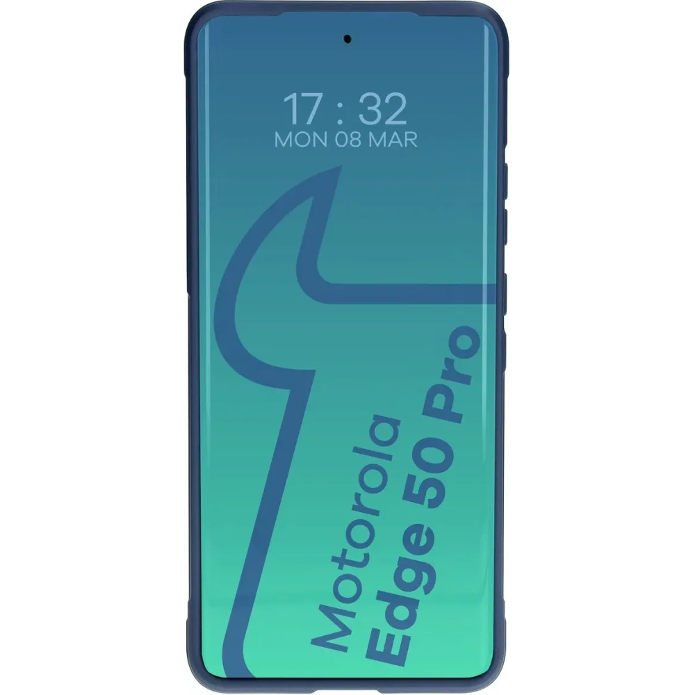 Pancerne etui Bizon Case Tur do Motorola Edge 50 Pro granatowe