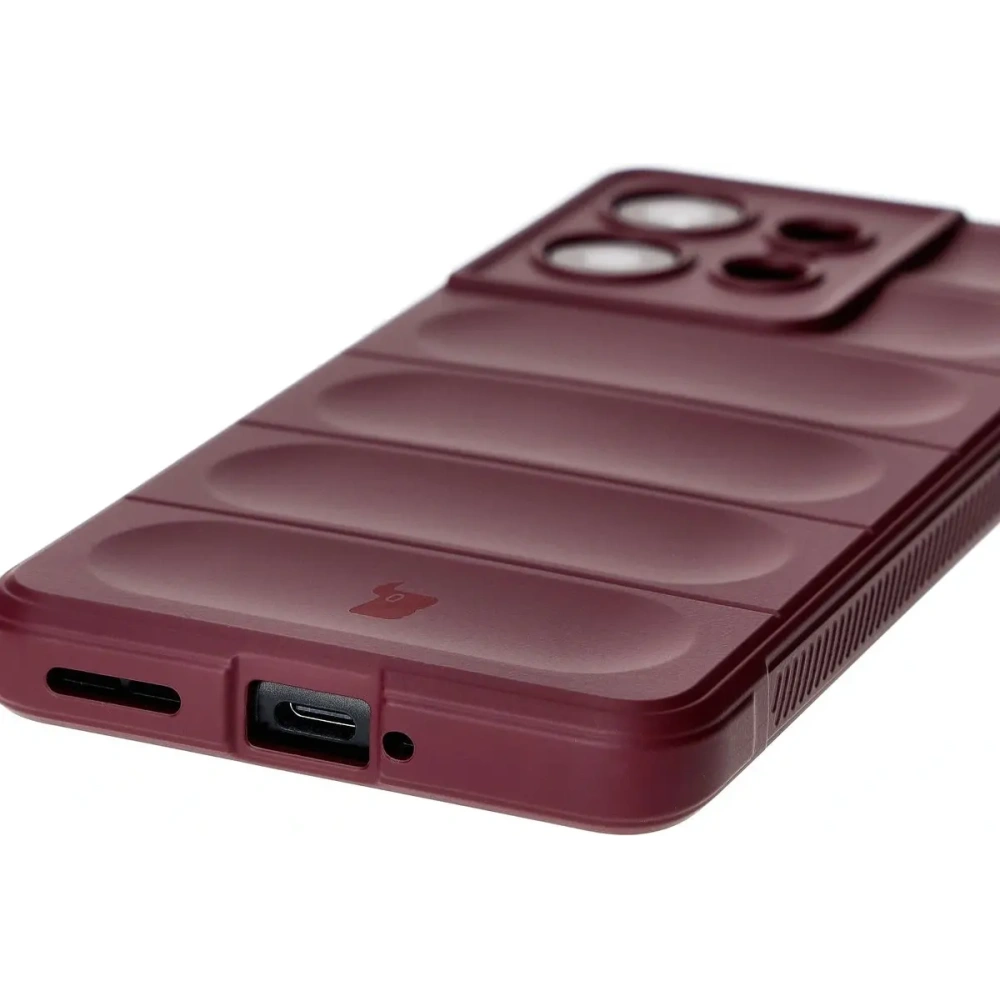 Pancerne etui Bizon Case Tur do Motorola Edge 50 Pro ciemnofioletowe