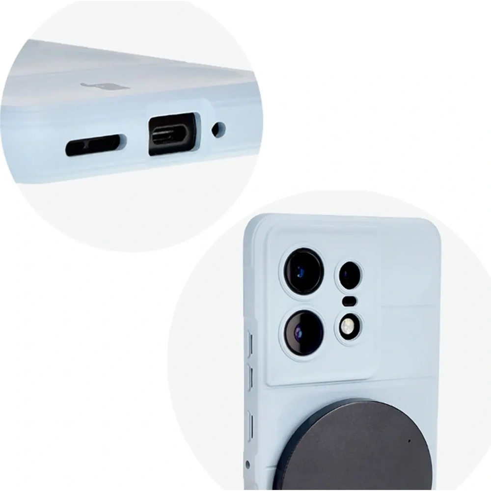 Pancerne etui Bizon Case Tur do Motorola Edge 50 Pro jasnoniebieskie